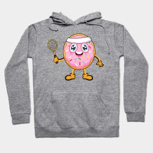 Donut Tennis Player Hoodie